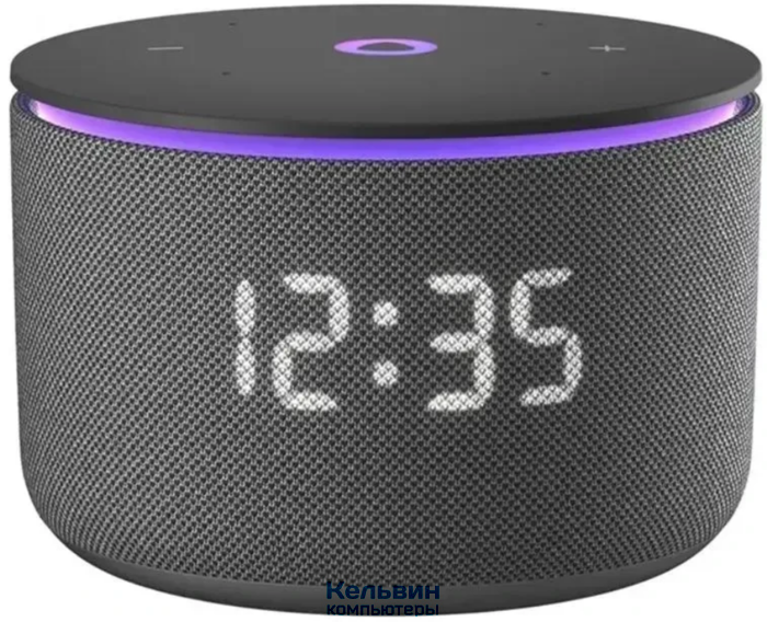 Умная колонка Яндекс Станция Мини 3 Про с Алисой, Zigbee, черный (YNDX00059BLK)