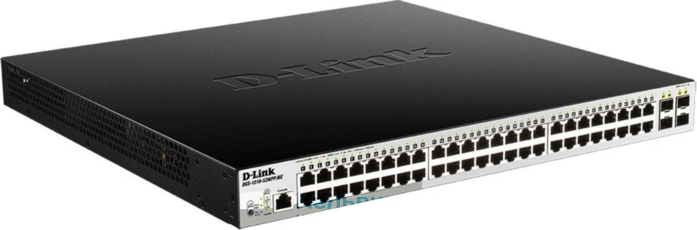 D-Link DGS-1210-52MPP/ME/B3A Управляемый L2 коммутатор с 48 портами 10/100/1000Base-T и 4 портами 1000Base-X SFP (48 портов PoE 802.3af/at, PoE-бюджет 740 Вт) {2} (456251)
