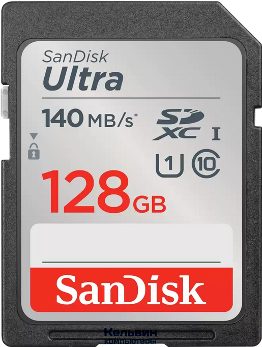 SanDisk Ultra UHS I 128GB SD Card 140MB/s for DSLR and Mirrorless Cameras (SDSDUNB-128G-GN6IN)
