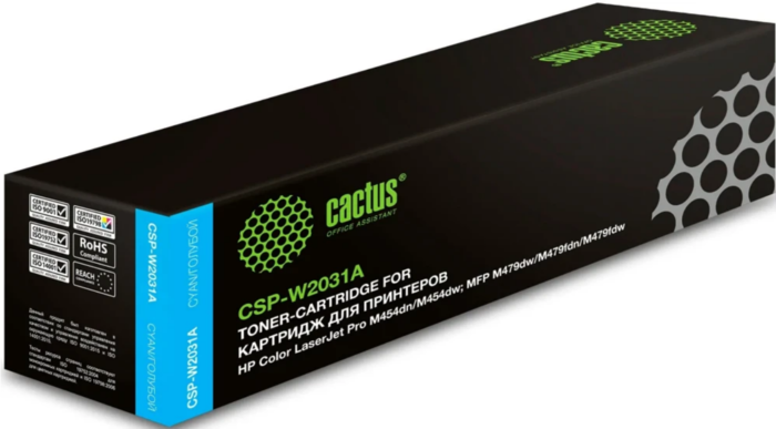 Cactus CSP-W2031A 415A голубой (2100стр.) для HP LJ M454/MFP M479