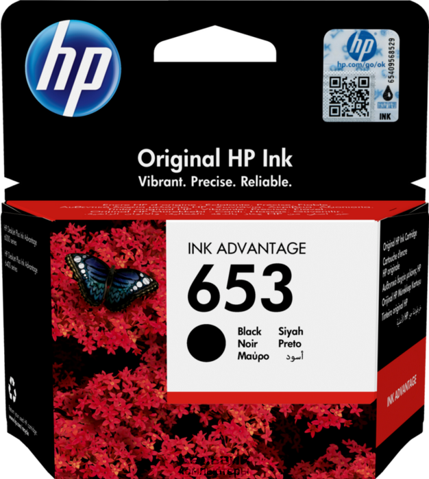 HP 653 3YM75AE черный (360стр.) (6мл) для HP 6075/6475