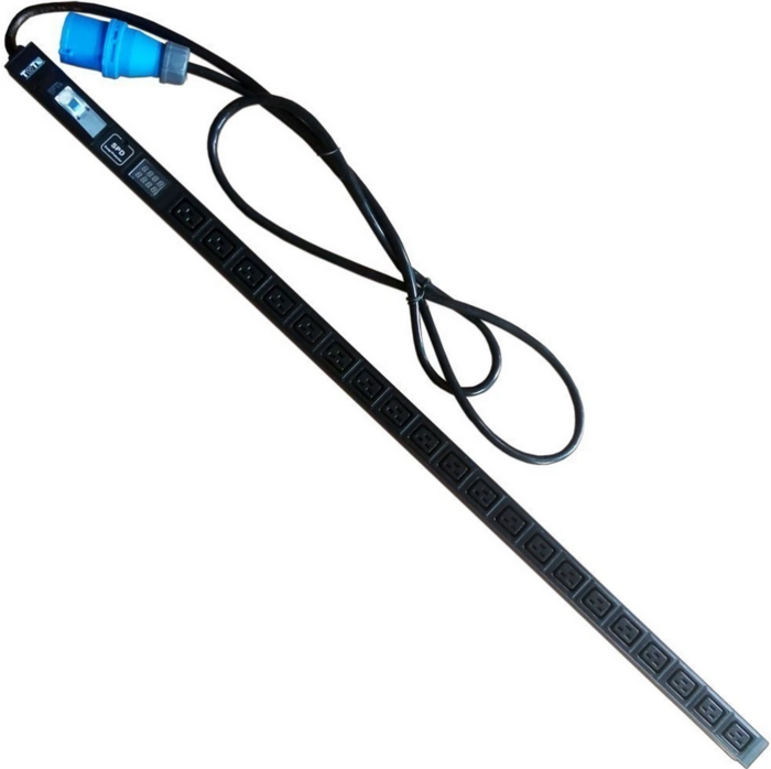 Lanmaster TWT-PDVI-20C9-I9 гор.размещ. 20xC19 базовые 32A IEC 309 3м