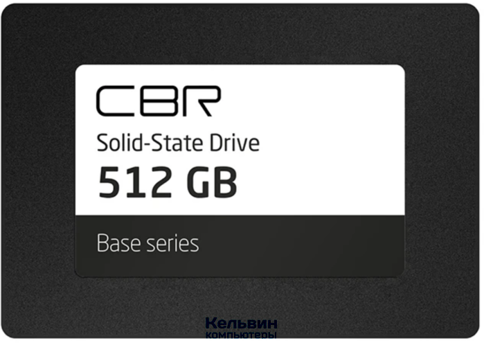 CBR SSD-512GB-2.5-BS24b 512 GB, 2.5", SATA III 6 Gbit/s, 3D TLC NAND, R/W speed up to 550/500 MB/s, TBW (TB) 256, OEM