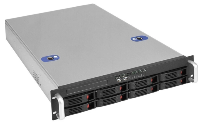 Exegate EX292255RUS ExeGate Pro 2U660-HS08 RM 19", высота 2U, глубина 660, без БП, 8xHotSwap, USB