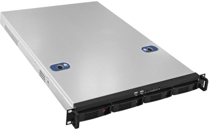 Exegate EX264267RUS Exegate Pro 1U660-HS04 RM 19", высота 1U, глубина 660, без БП, 4xHotSwap, USB