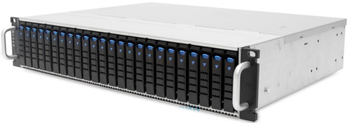 AIC J2024-06-35X_XJ1-20246-02 2U 24x 2.5", hot-swap bays, hot-swap JBOD with dual SAS 12G expander controller, dual BMC, tool-less HDD tray, 550W 1+1 hot-swap redundant 80+ platinum, tool-less rail kit (35X series)