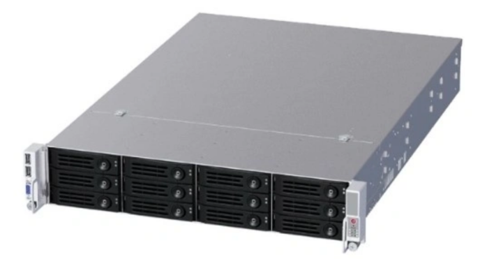 Ablecom CS-R26-16P 2U chassis 12 swap trays & 12G BP, with 800WCRPS(1+1)/ 533мм depth with AC R53 Slide Rail