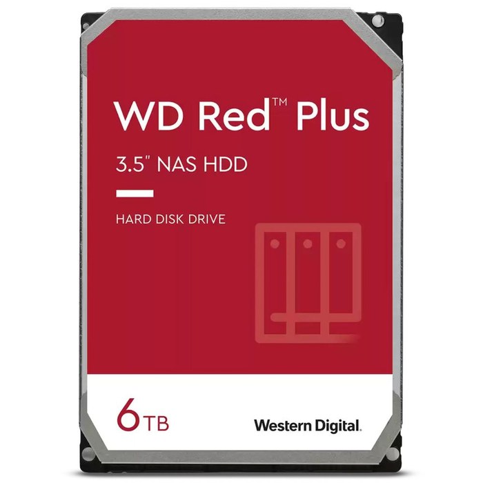 Western Digital SATA-III 6TB WD60EFPX NAS Red Plus (5640rpm) 256Mb 3.5"