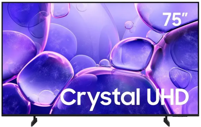 Samsung 75" UE75U8000FUXRU черный 4K UHD (3840x2160), 60 Гц, HDR10+, поддержка DVB-T2, Wi-Fi, Bluetooth, 3xHDMI, RJ-45, USB, Smart TV Tizen