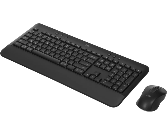 Logitech MK650 клав:графитовый мышь:черный/серый USB беспроводная Bluetooth/Радио (920-011013)