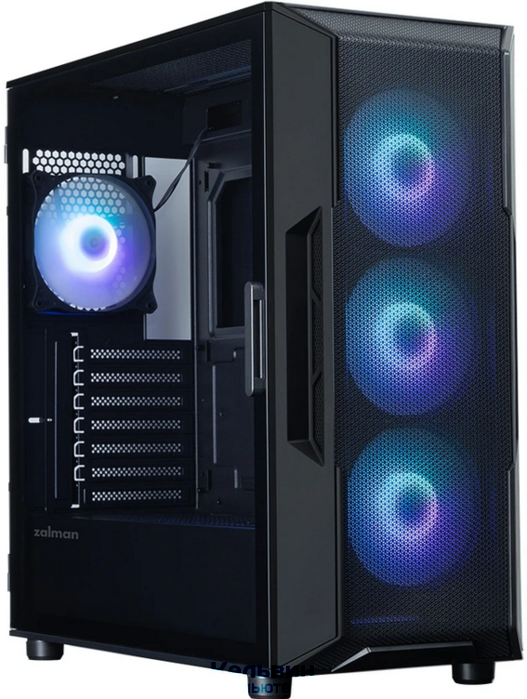 ZALMAN I3 NEO ARGB V2 BLACK, ATX, FRONT MESH, WINDOW, 2x3.5", 3x2.5", 1xUSB2.0, 2xUSB3.0, 1xUSB Type-C, FRONT 3x120mm ARGB, REAR 1x120mm ARGB