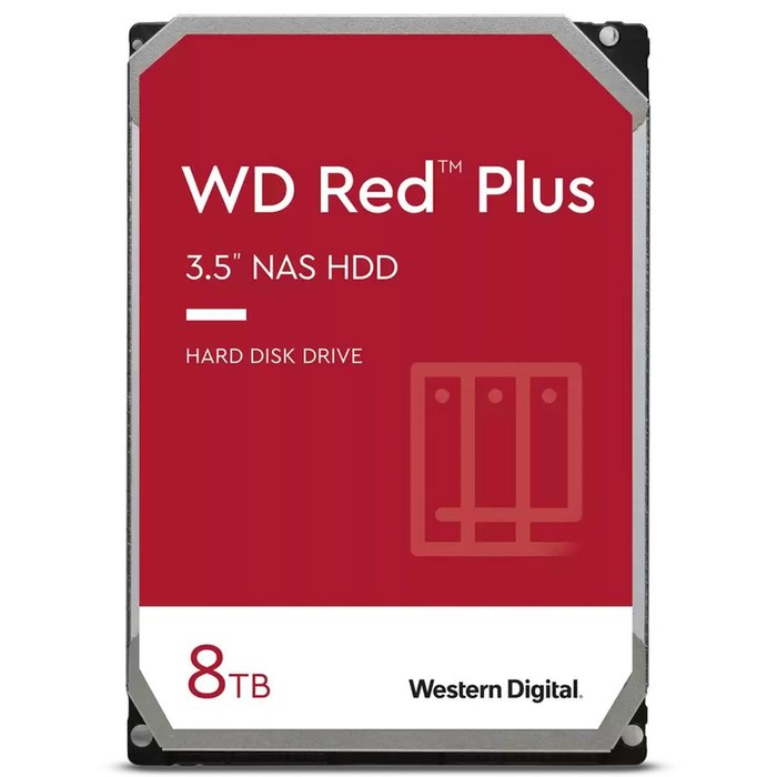 Western Digital 8TB WD80EFPX NAS Red Plus (5640rpm) 256Mb 3.5" SATA-III
