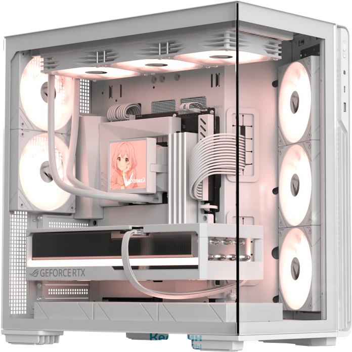 Formula V Line Crystal Z7 PA White, ATX, TYPE-C*1, USB3.0*1, Front+Side Glass, SIDE 3x PERFORMANCE ARGB, REAR 2x PERFORMANCE ARGB