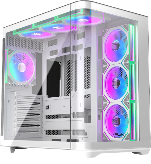 Raijintek ATREUS BT7 White TG, 7x120mm ARGB, 2xUSB-A 3.0 + 1xUSB Type-C , E-ATX, ATX, mATX, mITX (0R20B00256)
