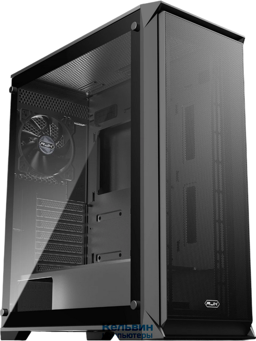 Raijintek ARCADIA 41 Black TG, 1x120mm, 2xUSB-A 3.0 + 1xUSB-C, ATX, mATX, mITX (0R20B00263)