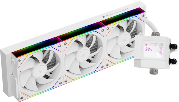 Thermalright Core Matrix 360 Vision ARGB White (360mm, LED, ARGB/ Fans: 3x120mm, 68.9CFM, 28.2dBA, 2000RPM/ Pump height 64.4mm, Rad thickness 27mm/ S: 1700, 1200, 1851, 115X, AM5, AM4) (C-MATRIX-VISION-WH-360-ARGB)