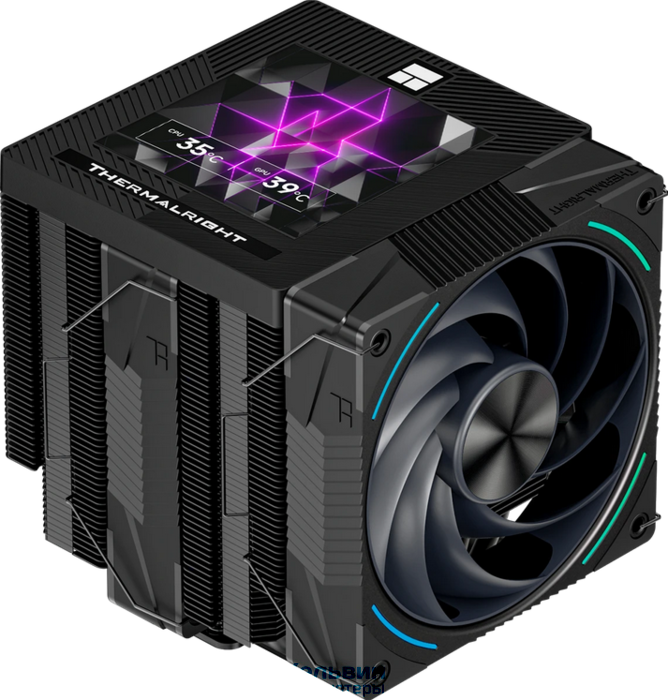Thermalright Phantom Spirit 120 Vision EVO Black ARGB (4-pin PWM, LED, 160mm, Ni/CU, 7x6mm, 2x120mm, 92CFM, 36dBA, 2150RPM, S: 1851, 1700, 1200, 115X, AM5, AM4) (PS120-V-EVO)