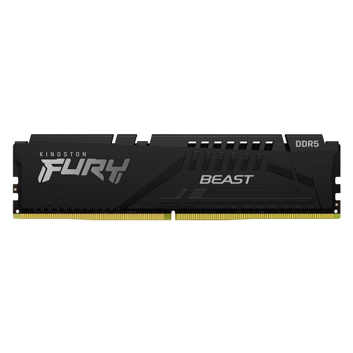 DIMM DDR5 16Gb Kingston KF556C36BBE-16 Fury Beast Black Expo RTL Gaming 5600Mhz CL36 1.25В single rank с радиатором Ret