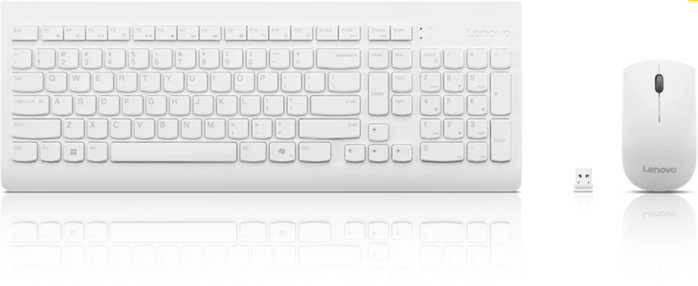 Lenovo 510 клав:белый мышь:белый USB беспроводная BT (GX31F38001)
