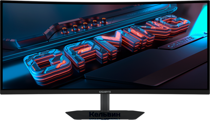 Gigabyte G34WQC2 EK 34", VA, UltraWide, 3440x1440, изогнутый, 1 мс, 200 Гц, AMD FreeSync Premium, Adaptive-Sync, 450 кд/м2, 178°/178°, 2xHDMI, 2xDisplayPort, динамики, чёрный (20VM0-34WQC2BM-1EKS)