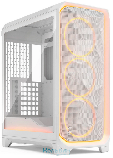 Fractal Design Meshify 3 XL Ambience Pro RGB White TG Clear Tint, Full-Tower, 3x140mm ARGB, 2xUSB-A 3.2 + 1xUSB 3.2 Type-C SSI-EEB, SSI-CEB, E-ATX, ATX, mATX, mITX (FD-C-MES3X-05)
