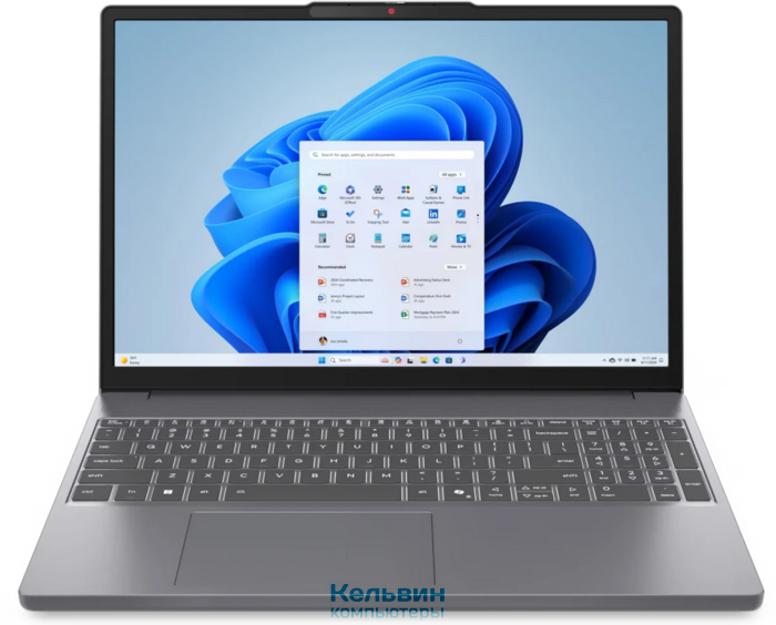 Lenovo IdeaPad Slim 3 15IRH10 Core i5 13420H 16Gb SSD512Gb Intel UHD Graphics 15.3" IPS WUXGA (1920x1200) без ОС grey WiFi BT Cam (83K100DVPS)
