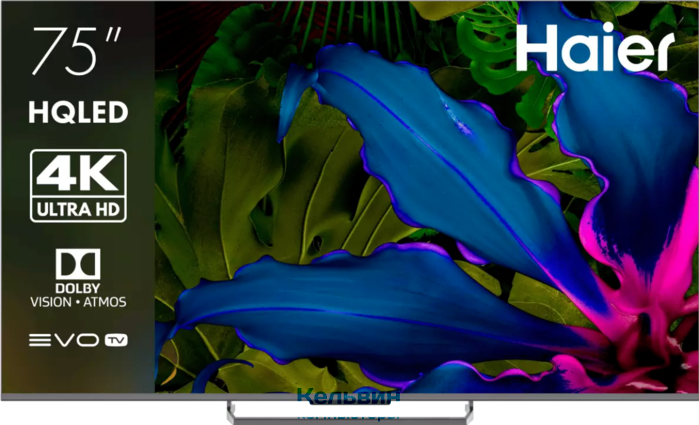 Haier 75" Smart TV S6 серый 4K Ultra HD 144Hz MEMC DVB-T DVB-T2 DVB-C DVB-S DVB-S2 USB WiFi Smart TV (DH1WVJD02RU)