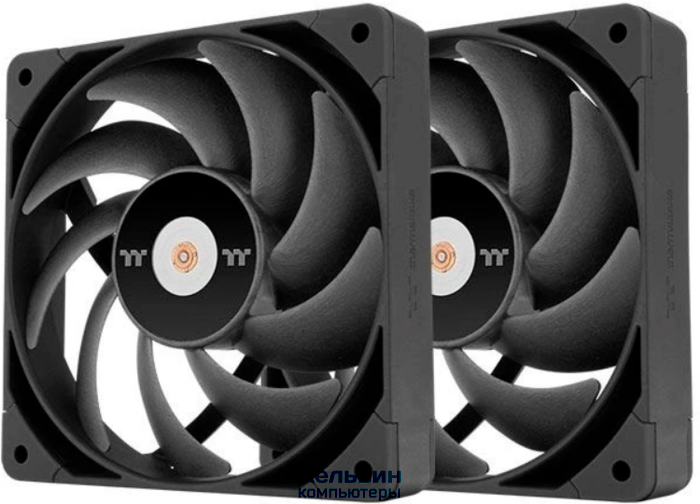 Thermaltake Toughfan 14 Pro 140х140x25 черный 4-pin 31.6дБ (упак.:2шт) (CL-F160-PL14BL-A) Ret