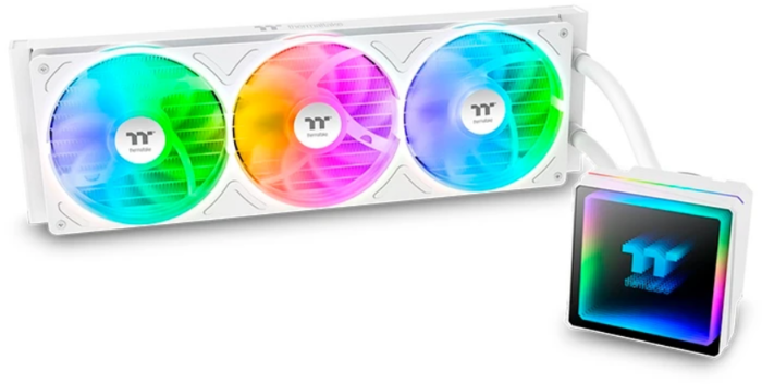 Thermaltake TH360 V3 Snow ARGB Soc-AM5/AM4/1200/1700/1851 белый 4-pin 37.8dB Al Ret (CL-W468-PL12SW-A)