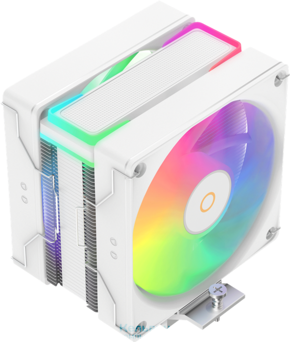 Ocypus Delta A40 SE WH Dual Fan ARGB, 2x120mm ARGB FAN, Top ARGB Panel, 4 HEAT PIPES, 4-PIN PWM, 800-1800 RPM, 31DBA, HYDRO BEARING, LGA115X/1200/1700/18XX, AM4/AM5