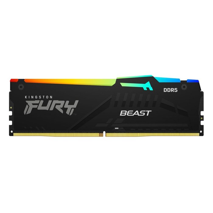 DIMM DDR5 16Gb Kingston 5200Mhz CL40 FURY Beast RGB XMP (KF552C40BBA-16)