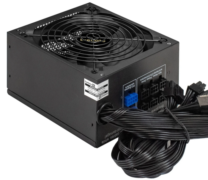 Exegate 700W ATX-700PPX RTL, black, active PFC, 13.5cm,20+4pin/4+4pin/PCI-E/3*IDE/7SATA (EX220362RUS)
