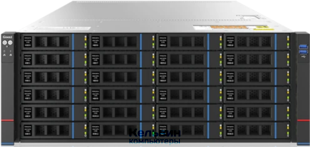 Gooxi SR401-D24RE-G2 AMD Genoa 4U Expander Backplane 24_2.5/3.5 SAS/SATA Hard Drive Bay Server Barebone + 800W батарейка CR2032 не установлена