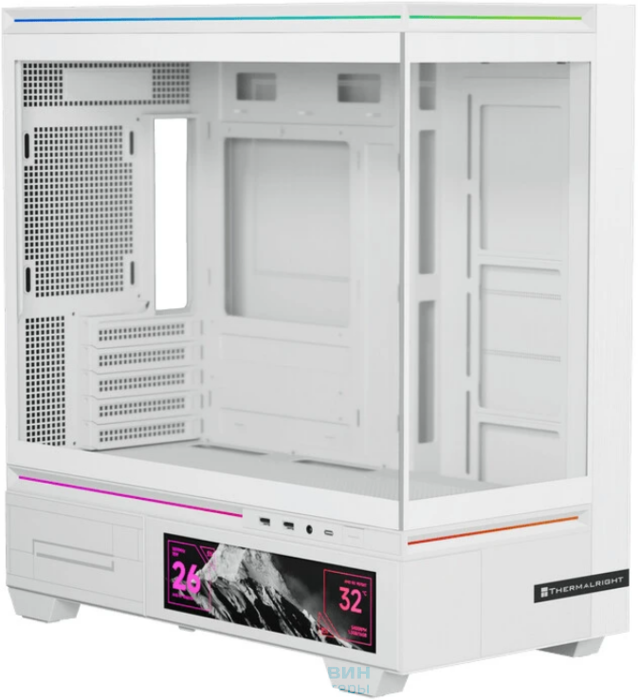 Thermalright M10 Vision Black FAN4-C, Mini-Tower, TG, LCD, 4x120mm ARGB, 2xUSB-A 3.0, 1xUSB Type-C, mATX, mITX (TL-M10 Vision White FAN4-C)