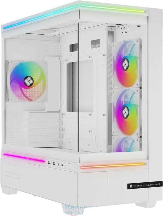 Thermalright M10 FAN4-C White, Mini-Tower, TG, 4x120mm ARGB, 2xUSB-A 3.0, 1xUSB Type-C, mATX, mITX White (TRTLM10WF4C) (TL-M10 White FAN4-C)