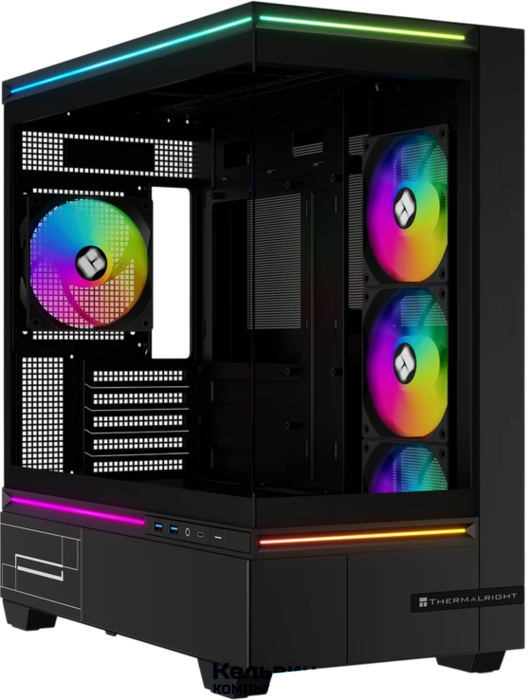 Thermalright M10 Black FAN4-C, Mini-Tower, TG, 4x120mm ARGB, 2xUSB-A 3.0, 1xUSB Type-C, mATX, mITX