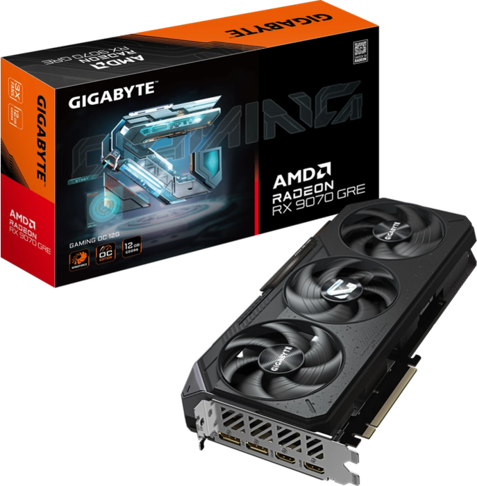 Gigabyte Radeon RX 9070 GRE GAMING OC 12GB (GV-R907GREGAMING OC-12GD)