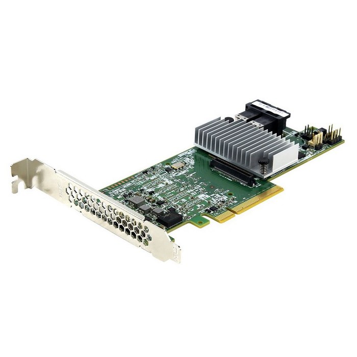 LSI MegaRAID SAS 9361-8i SGL (8-Port Int, 12Gb/s SATA+SAS, PCIe 3.0, 2GB DDRIII, MegaRAID SAS 9361-8i, Quick Installation Guide, LP Bracket) (05-25420-17)