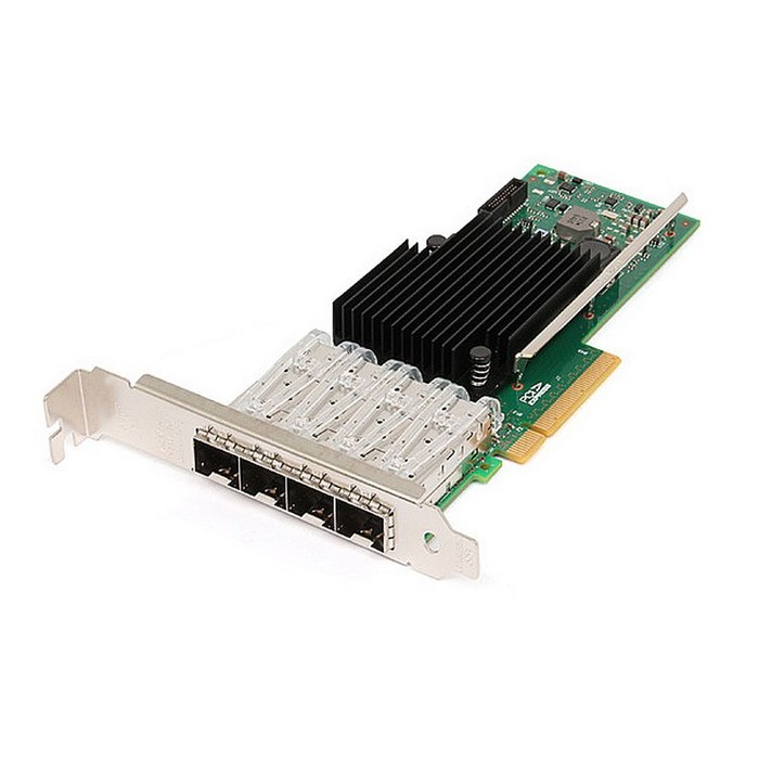 Сетевой адаптер Intel X710-DA4, 10Gb Quad Ports SFP+, open optics, transivers no included, LP and FH brackets included, bulk (analog X710DA4G2P5, X710DA4FHBLK)
