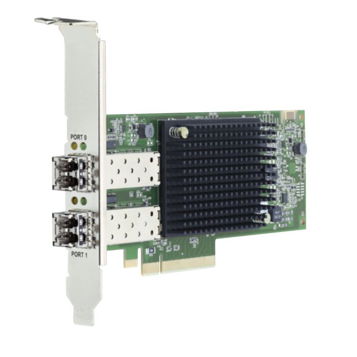 контроллер Broadcom Emulex LPe35002-M2 Gen 7 (32GFC), 2-port, 32Gb/s, PCIeGen4 x8, LC MMF 100m, LP + FH, transivers included