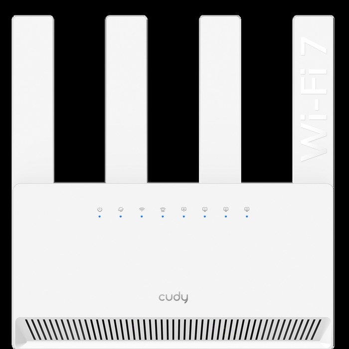 Cudy WR3600E BE3600 Gigabit Dual Band Wi-Fi 7 Mesh Router, Chipset Broadcom, 802.11be/ax/ac/a/b/g/n, 2882Mbps at 5GHz + 688Mbps at 2.4GHz, 4 x 10/100/1000Mbps Ports, 4 x 5dBi fixed antennas, WiFi router/AP/Repeater/WISP Mode