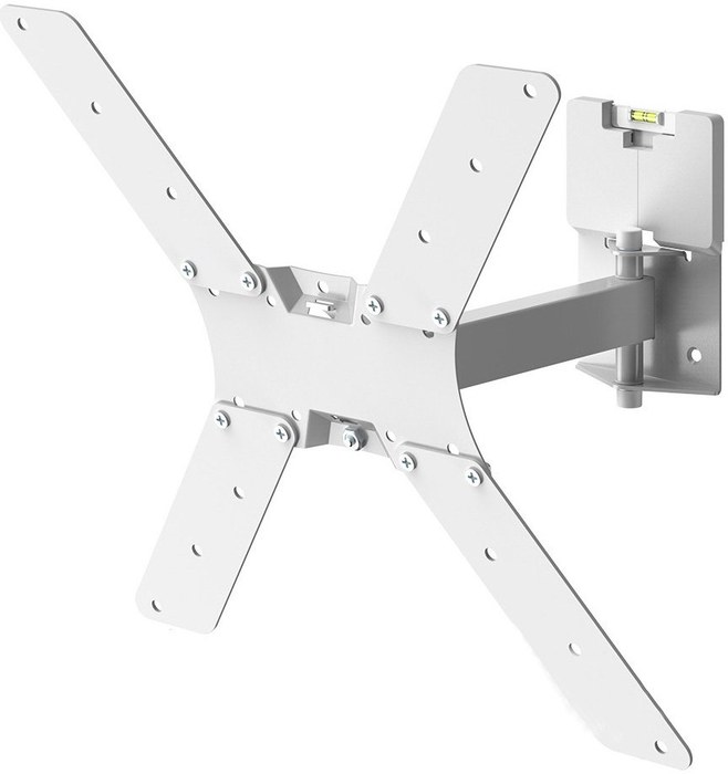для телевизора Holder LCD-5520-B белый 32"-55" макс.45кг настенный поворотно-выдвижной и наклонный