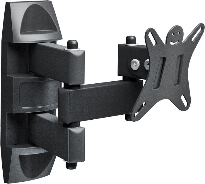 для телевизора Holder LCDS-5039 металлик 10"-32" макс.25кг настенный поворот и наклон