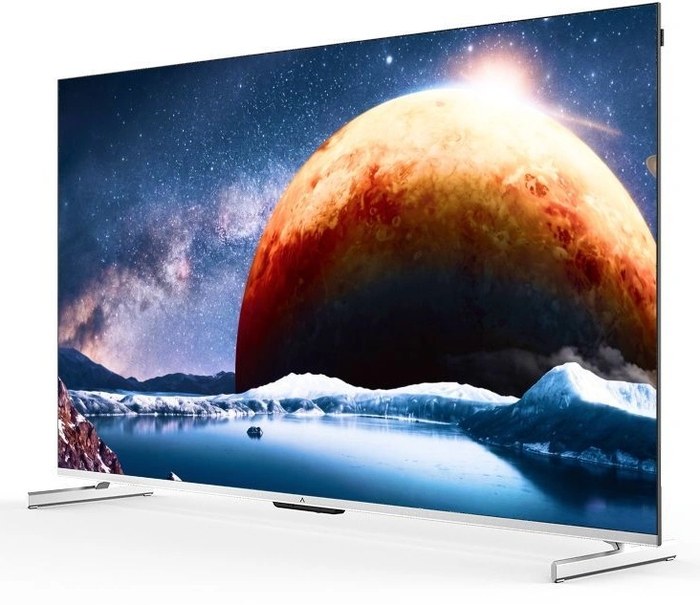 QLED Digma Pro 65" Mini LED 65Q Google TV Frameless серебристый/серебристый 4K Ultra HD 144Hz MEMC DVB-T DVB-T2 DVB-C DVB-S DVB-S2 USB WiFi Smart TV