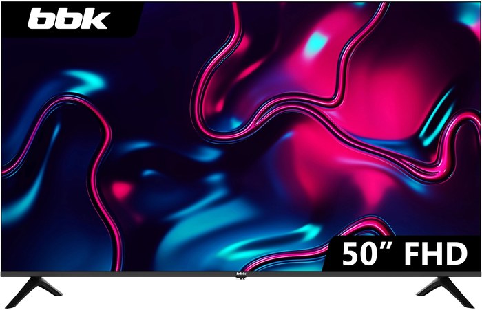 LED BBK 50" 50LEM-1031/FTS2C (B) Frameless черный FULL HD 60Hz DVB-T2 DVB-C DVB-S2 USB (RUS)