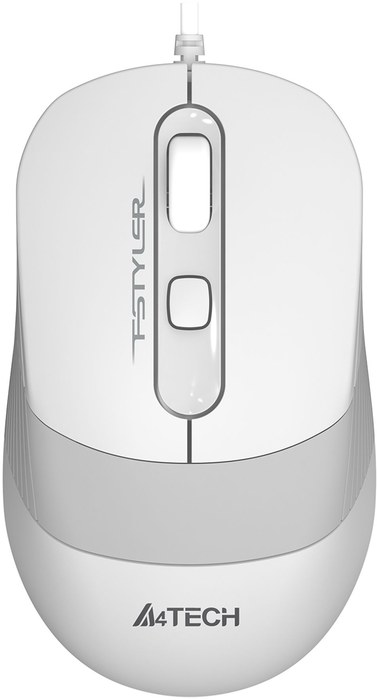 A4Tech Fstyler FM10S белый/серый оптическая 1600dpi silent USB 3but (FM10S USB WHITE)