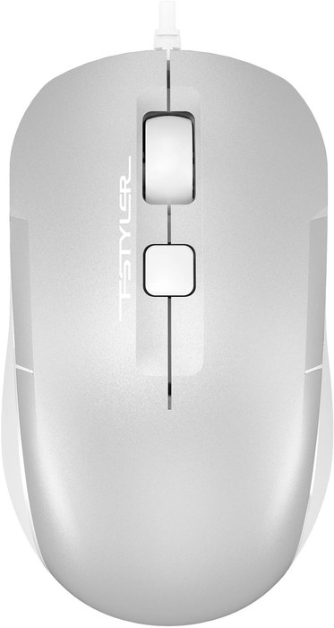 A4Tech Fstyler FM26 серебристый/белый оптическая 1600dpi USB для ноутбука 4but (FM26 USB (ICY WHITE))