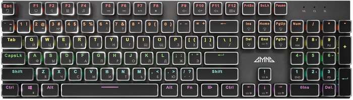 GMNG GG-KB815X механическая черный/серебристый USB Multimedia for gamer LED (1913914) кабель 1.8м