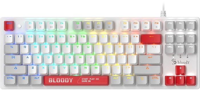 A4Tech S310N механическая черный/красный USB Multimedia for gamer LED кабель 1.8м