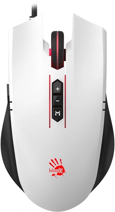 A4Tech Bloody ES7 белый оптическая 6000dpi USB 8but (ES7 PANDA WHITE)